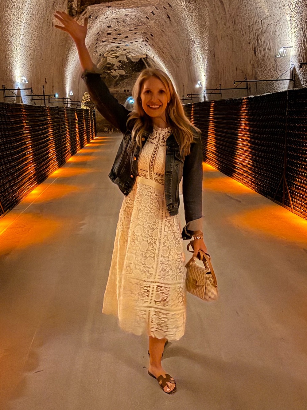 Self-Portrait White Guipure Lace Midi Dress